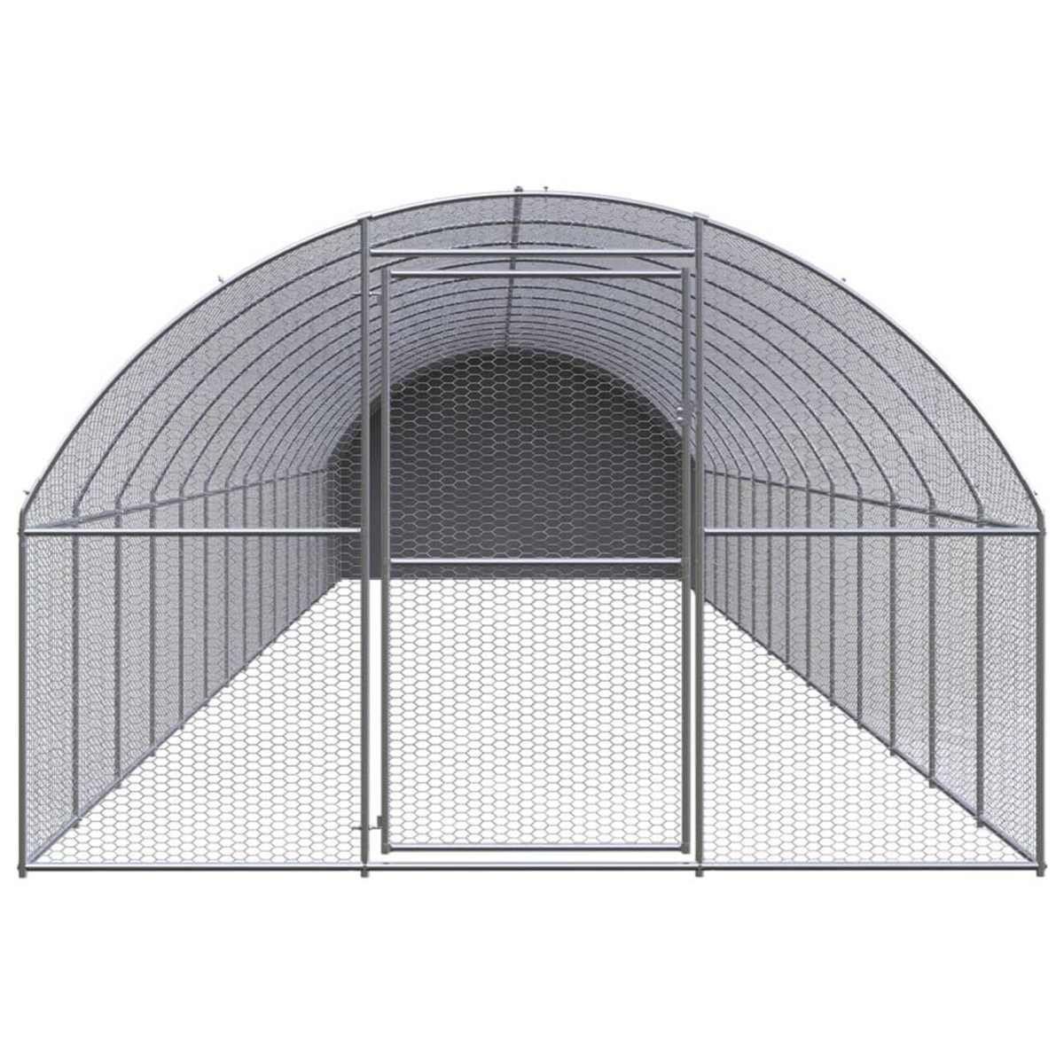 VIDAXL Poulailler d'exterieur 3x16x2 m Acier galvanise