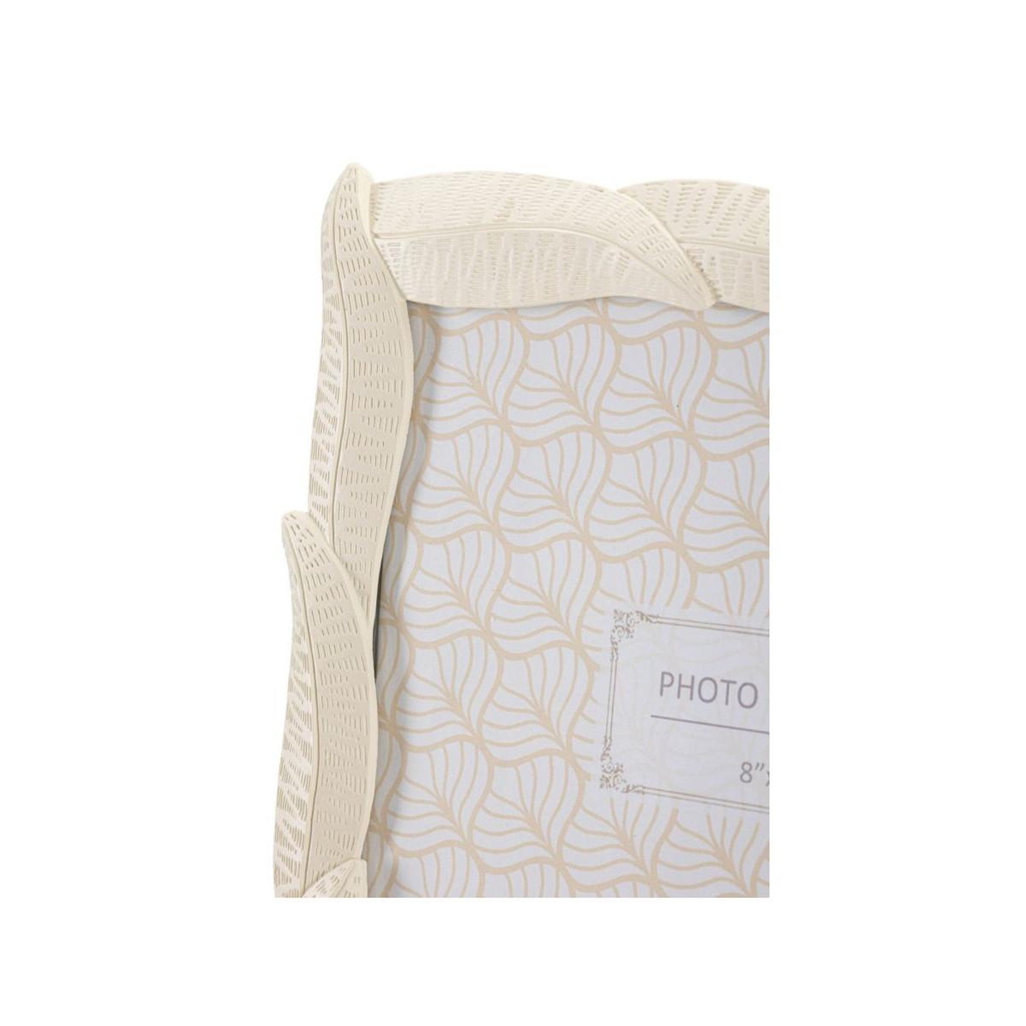 Voir la diapositive 4 : Paris Prix Cadre photo déco feuilles  snake  20x25cm crème