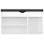 Voir la diapositive 5 : VIDAXL Banc a chaussures coussin Blanc brillant 80x30x47 cm Agglomere