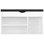 Voir la diapositive 5 : VIDAXL Banc a chaussures coussin Blanc brillant 80x30x47 cm Agglomere
