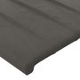 Voir la diapositive 5 : VIDAXL Tete de lit avec oreilles Gris fonce 203x16x78/88 cm Velours