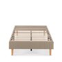 Voir la diapositive 3 : VS VENTA-STOCK Base rembourrée Eris 90x190 cm Beige