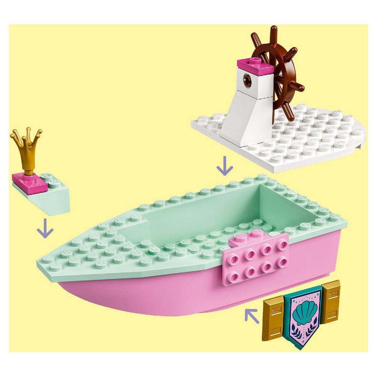 LEGO Disney Princess 43191 Le bateau de mariage d&rsquo;Ariel -  La Petite Sirène