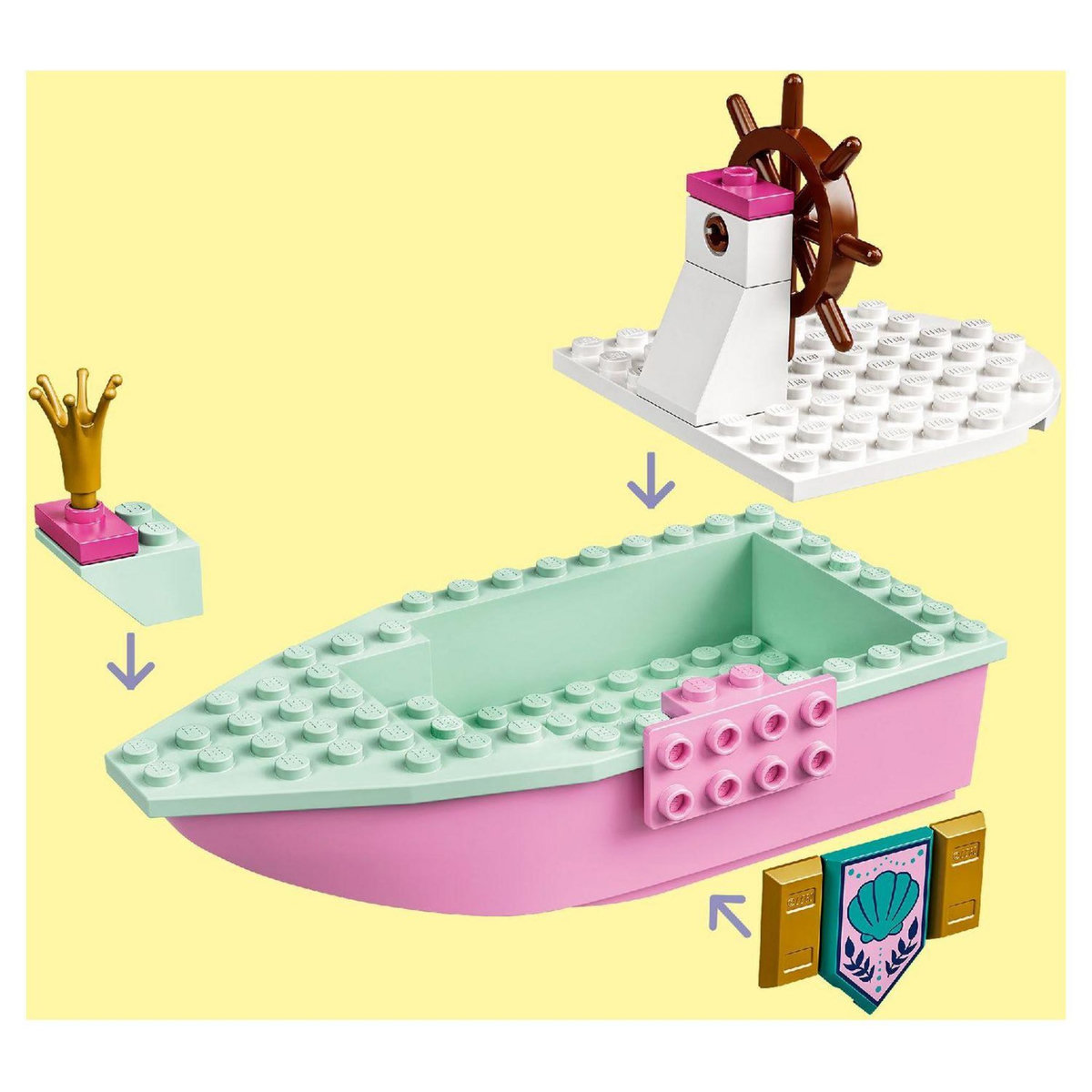LEGO Disney Princess 43191 Le bateau de mariage d&rsquo;Ariel -  La Petite Sirène