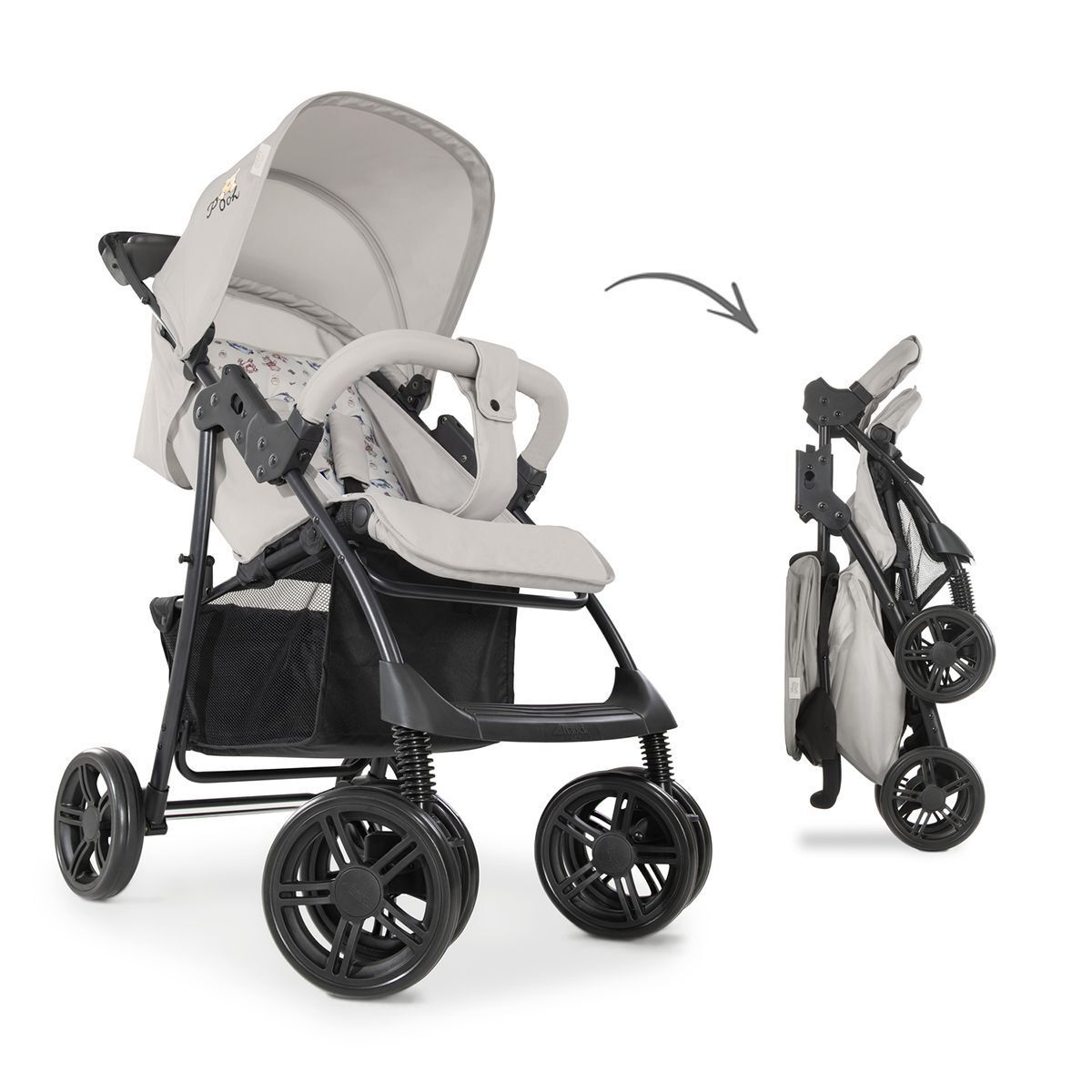 HAUCK Poussette Combinée Shopper Trioset - Winnie l'ourson