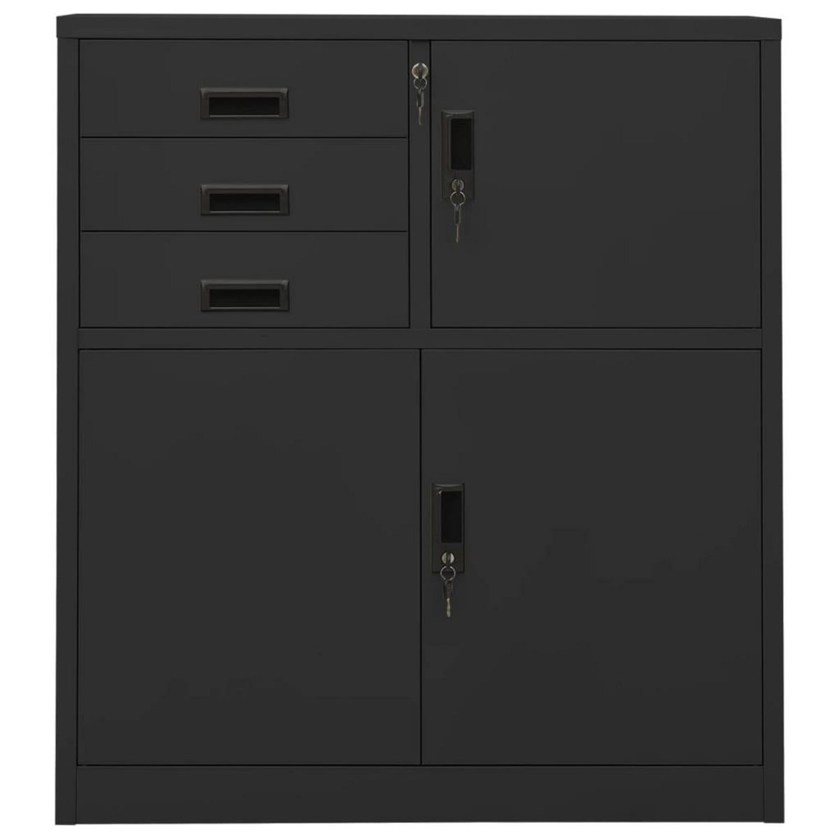 VIDAXL Armoire de bureau Anthracite 90x40x102 cm Acier