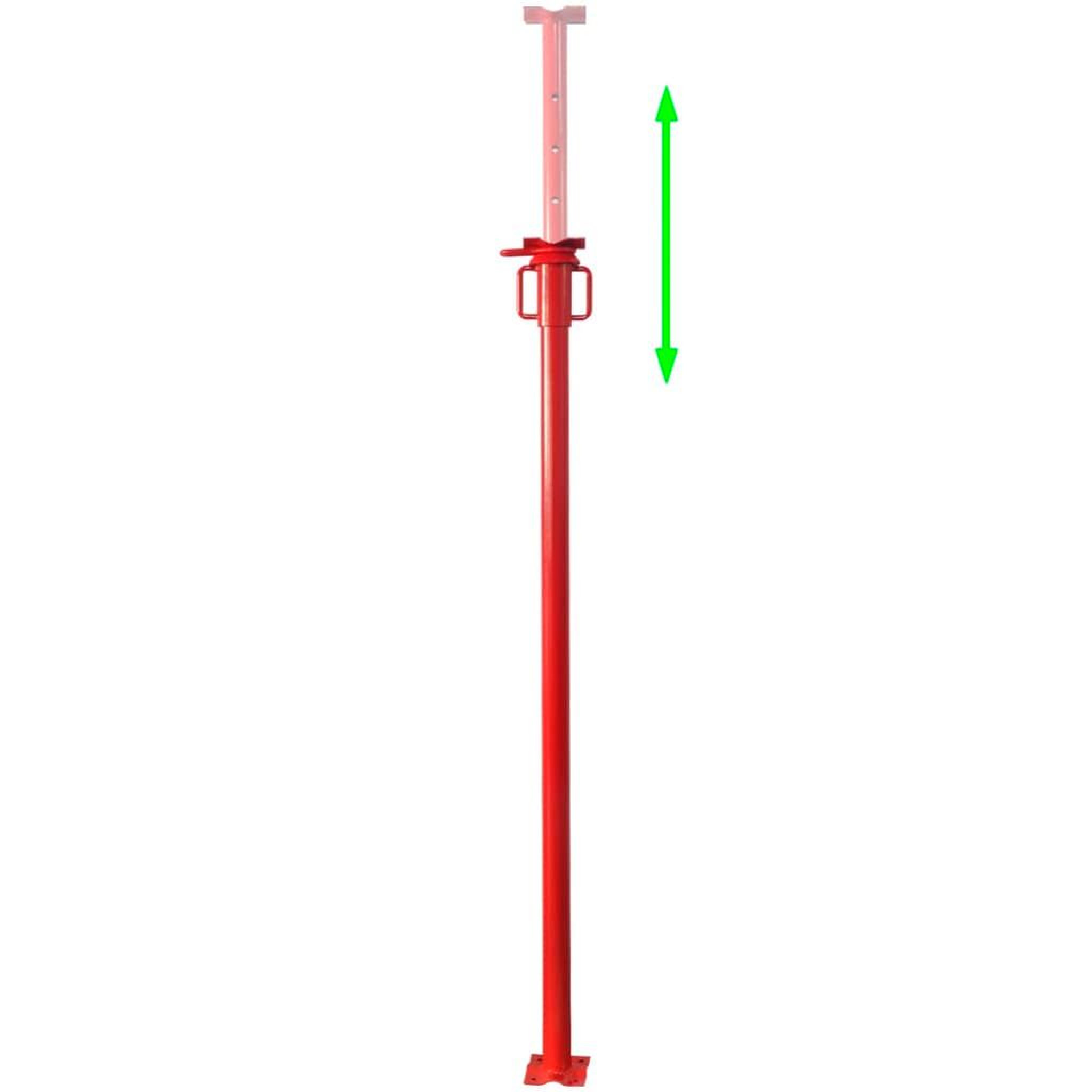 Voir la diapositive 3 : VIDAXL Support Acrow 280 cm Rouge