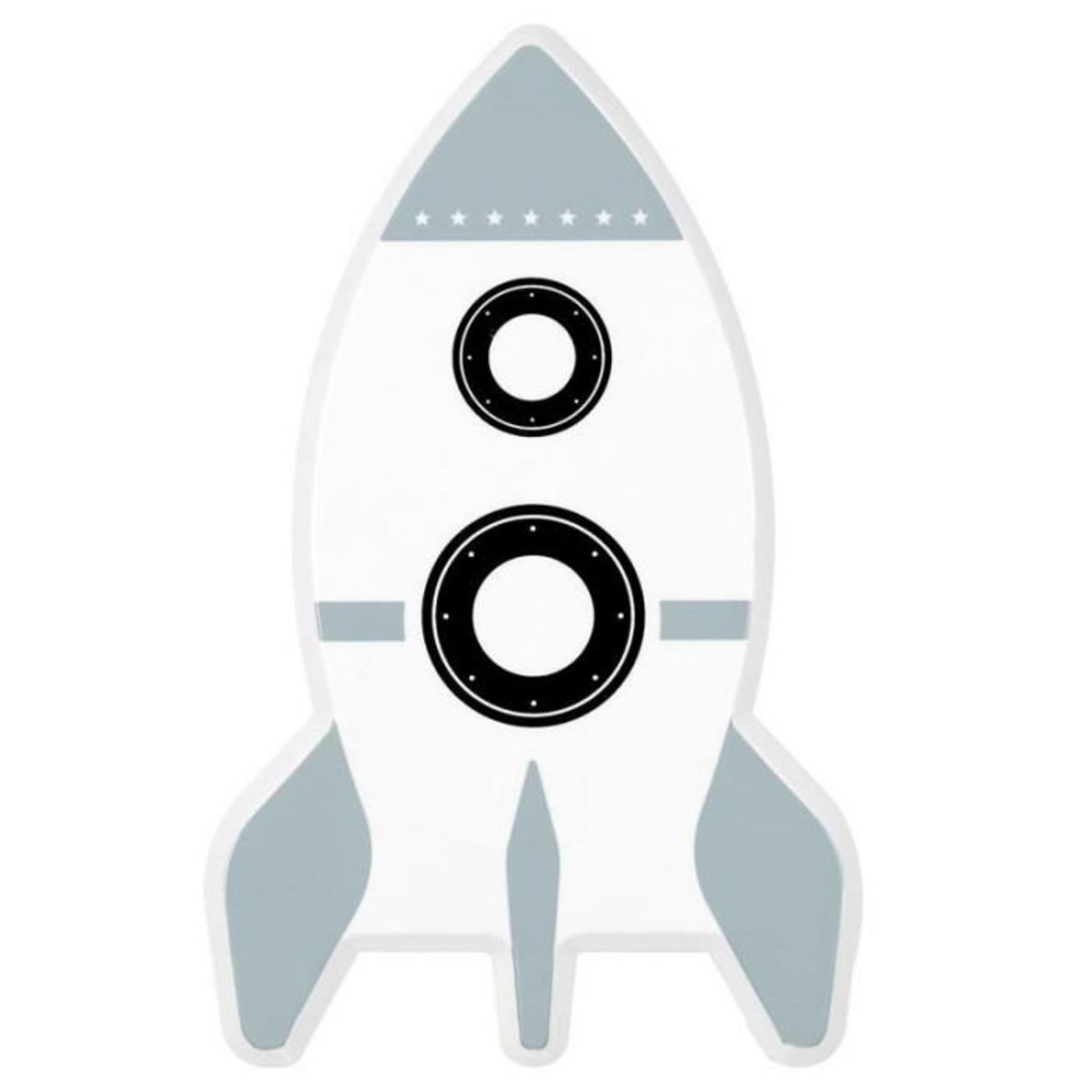 Paris Prix Veilleuse Projection Murale  Fusée  15cm Blanc