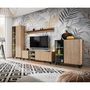 Voir la diapositive 5 : Paris Prix Vaisselier Led Design  Liam  90cm Naturel & Noir