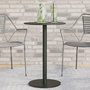 Voir la diapositive 1 : VIDAXL Table de jardin ronde noir Ø50x72 cm acier
