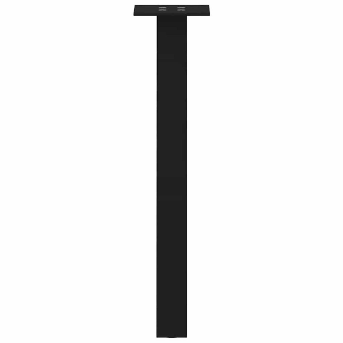 VIDAXL Pieds de table basse 4 pcs noir 30 cm acier