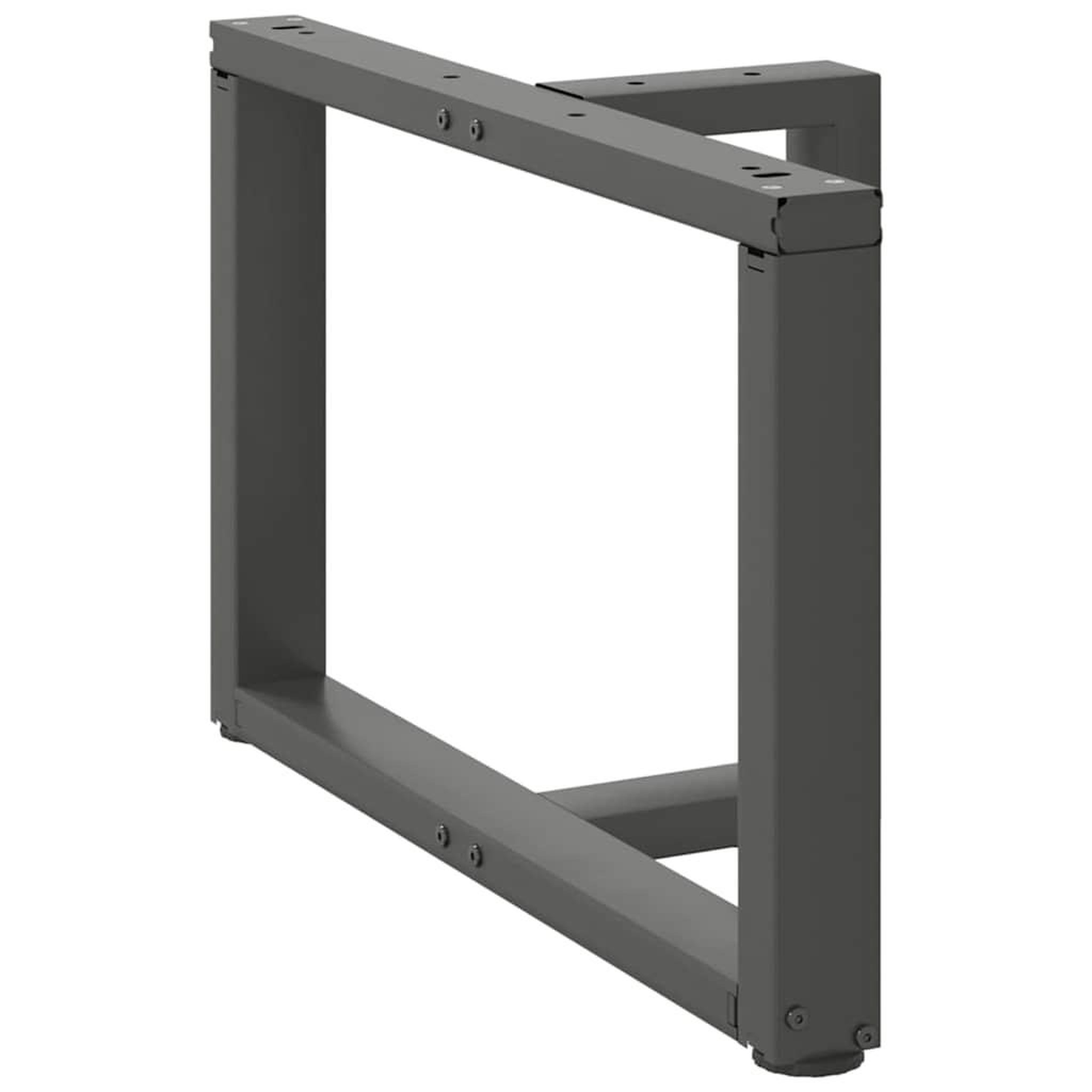 Voir la diapositive 4 : VIDAXL Pieds de table basse forme de T 2pcs anthracite 60x25x(42-43)cm