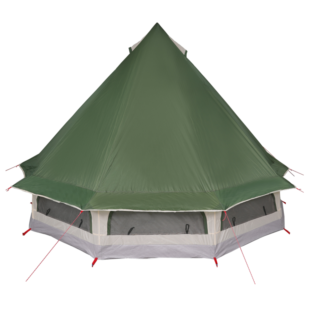 VIDAXL Tente Familiale Tipi Verte 6 Personnes Étanche