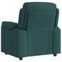 Voir la diapositive 5 : VIDAXL Fauteuil de massage inclinable Vert fonce Tissu