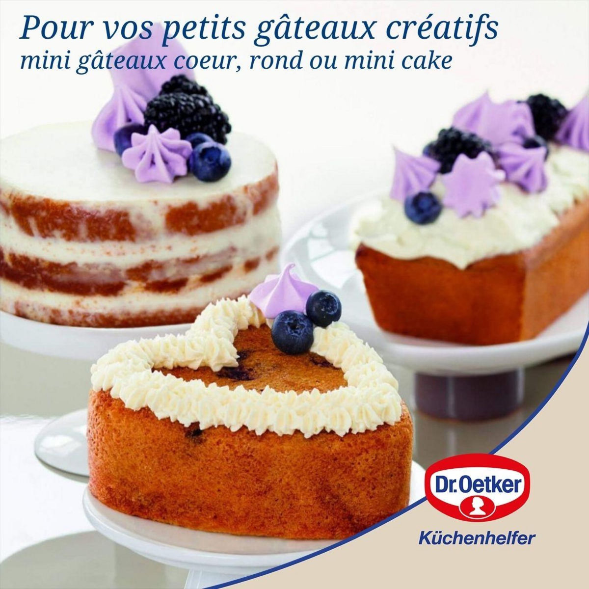 DR.OETKER Set de 3 mini moules Dr Oetker Exclusive