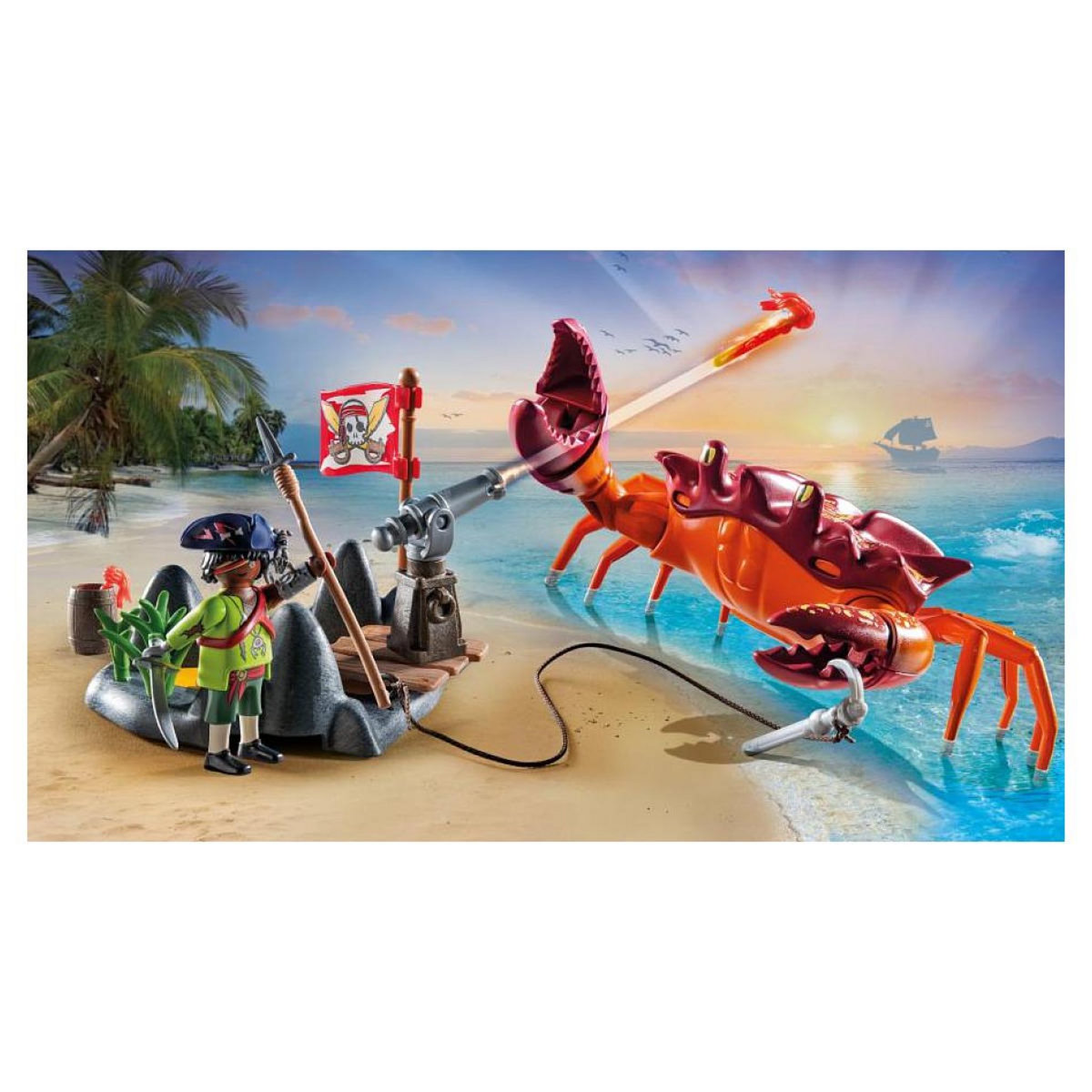 PLAYMOBIL 71532 Pirate et crabe géant