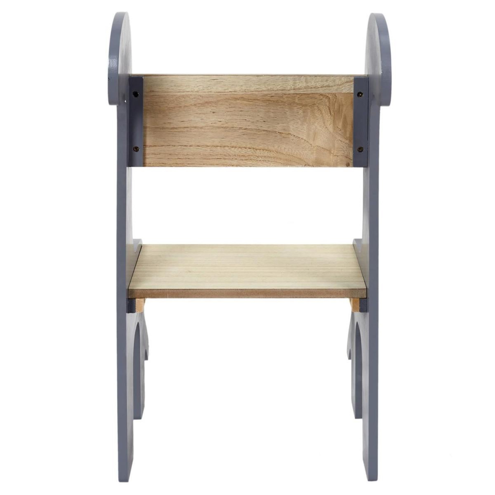 Voir la diapositive 4 : HOME DECO KIDS Chaise enfant design  dino  60cm gris & naturel