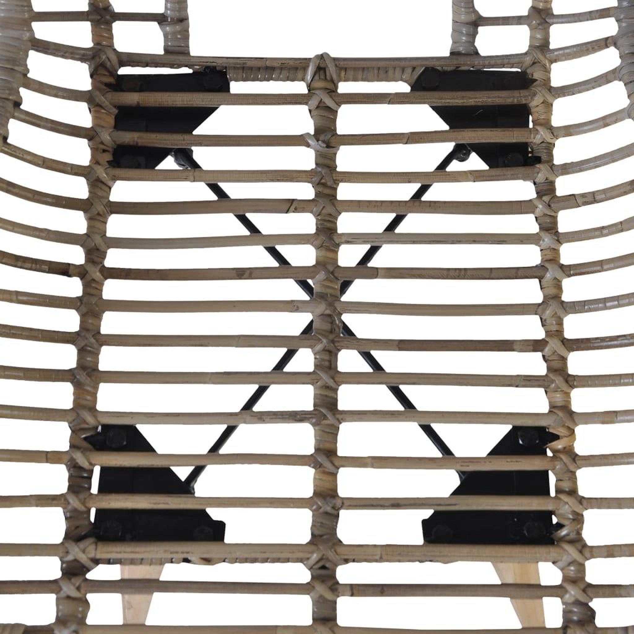 Voir la diapositive 4 : VIDAXL Chaises a manger lot de 4 marron rotin naturel