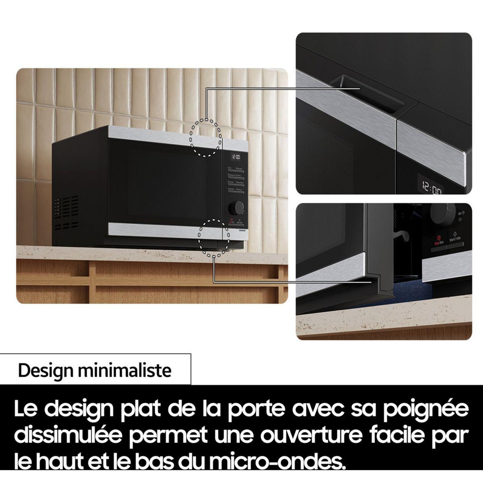Voir la diapositive 4 : Samsung Micro ondes MS32DE4504AT 32L