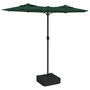 Voir la diapositive 2 : VIDAXL Parasol de jardin a double tete avec LED vert 316x240 cm