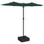 Voir la diapositive 2 : VIDAXL Parasol de jardin a double tete avec LED vert 316x240 cm