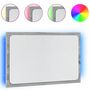 Voir la diapositive 2 : VIDAXL Miroir de salle de bain a LED sonoma gris bois d'ingenierie