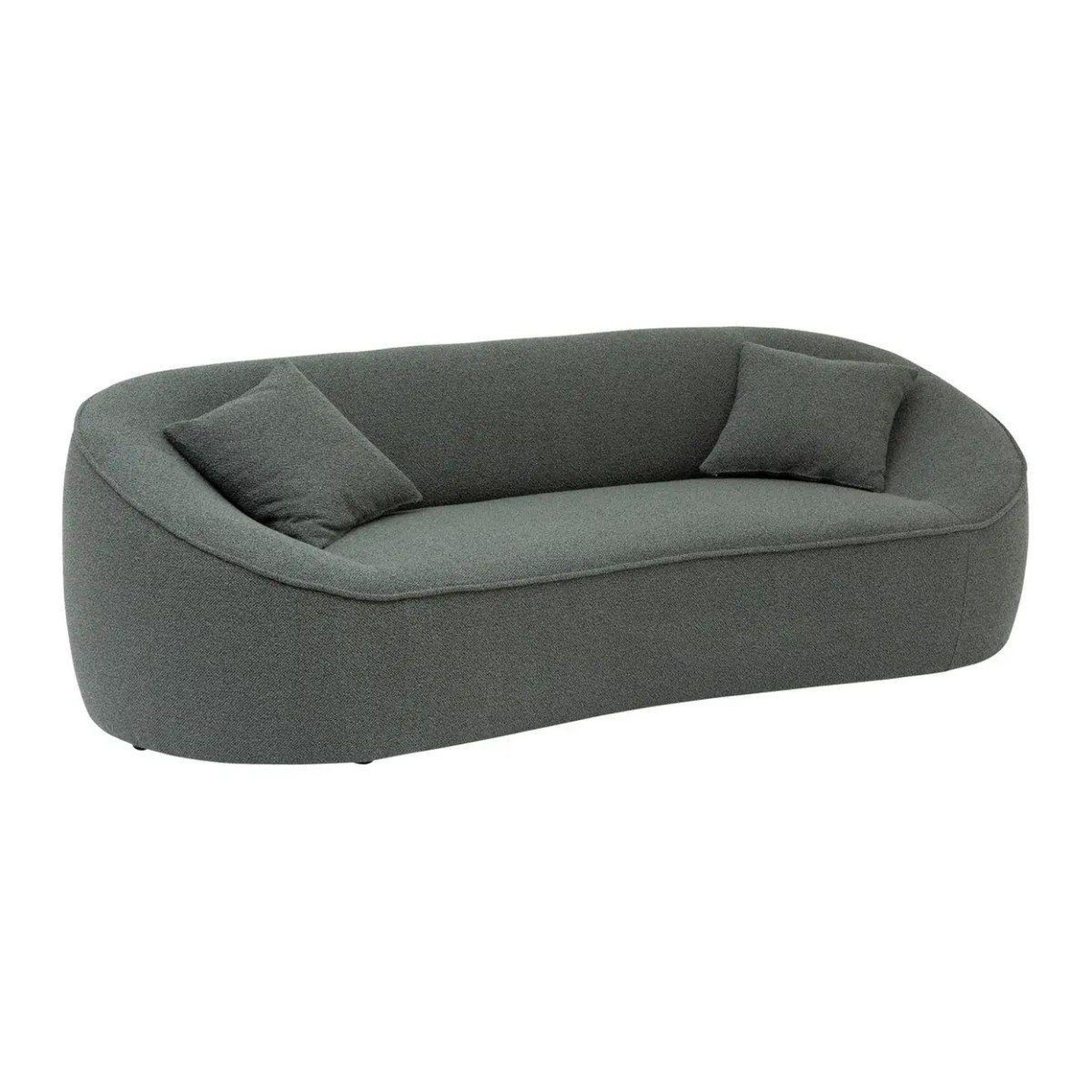 ATMOSPHERA Canapé 3 places bouclette  ostuni  232cm vert cèdre