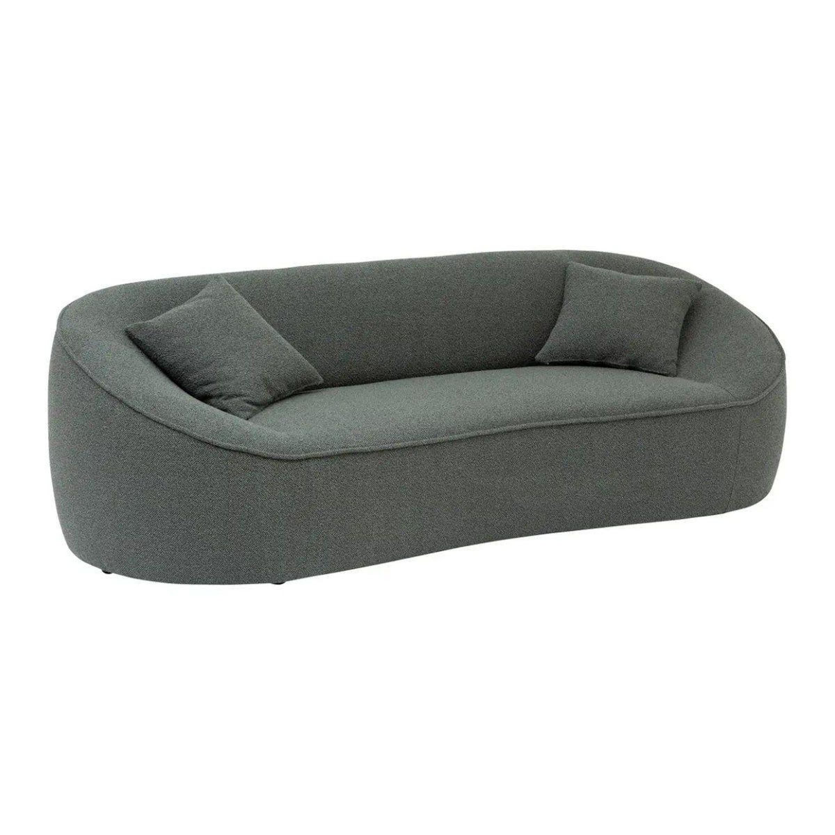 ATMOSPHERA Canapé 3 Places Bouclette  Ostuni  232cm Vert Cèdre