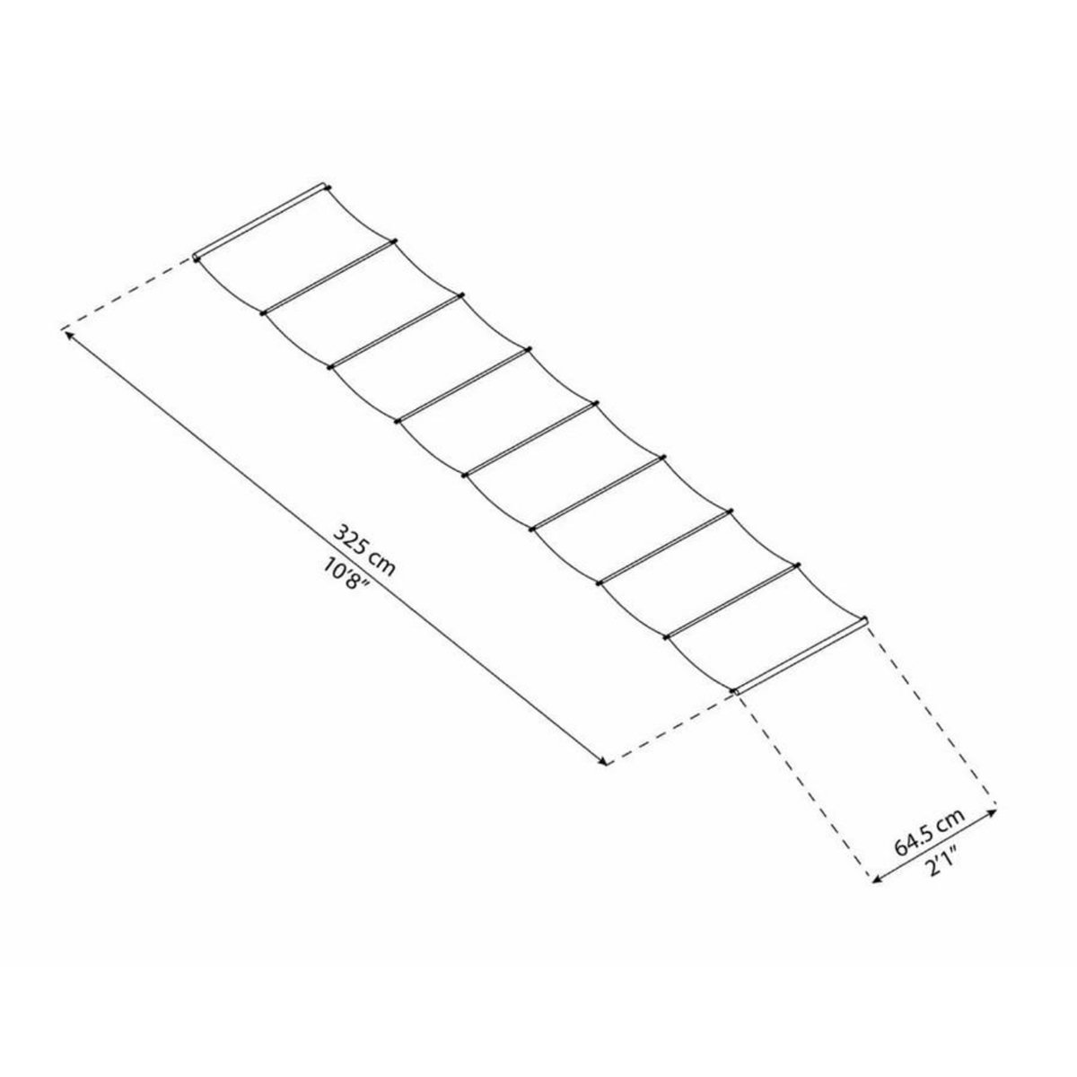 Palram Stores de toit 3,4x3,7m blanc - 705918