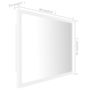 Voir la diapositive 6 : VIDAXL Miroir a LED de salle de bain Blanc 60x8,5x37 cm Acrylique