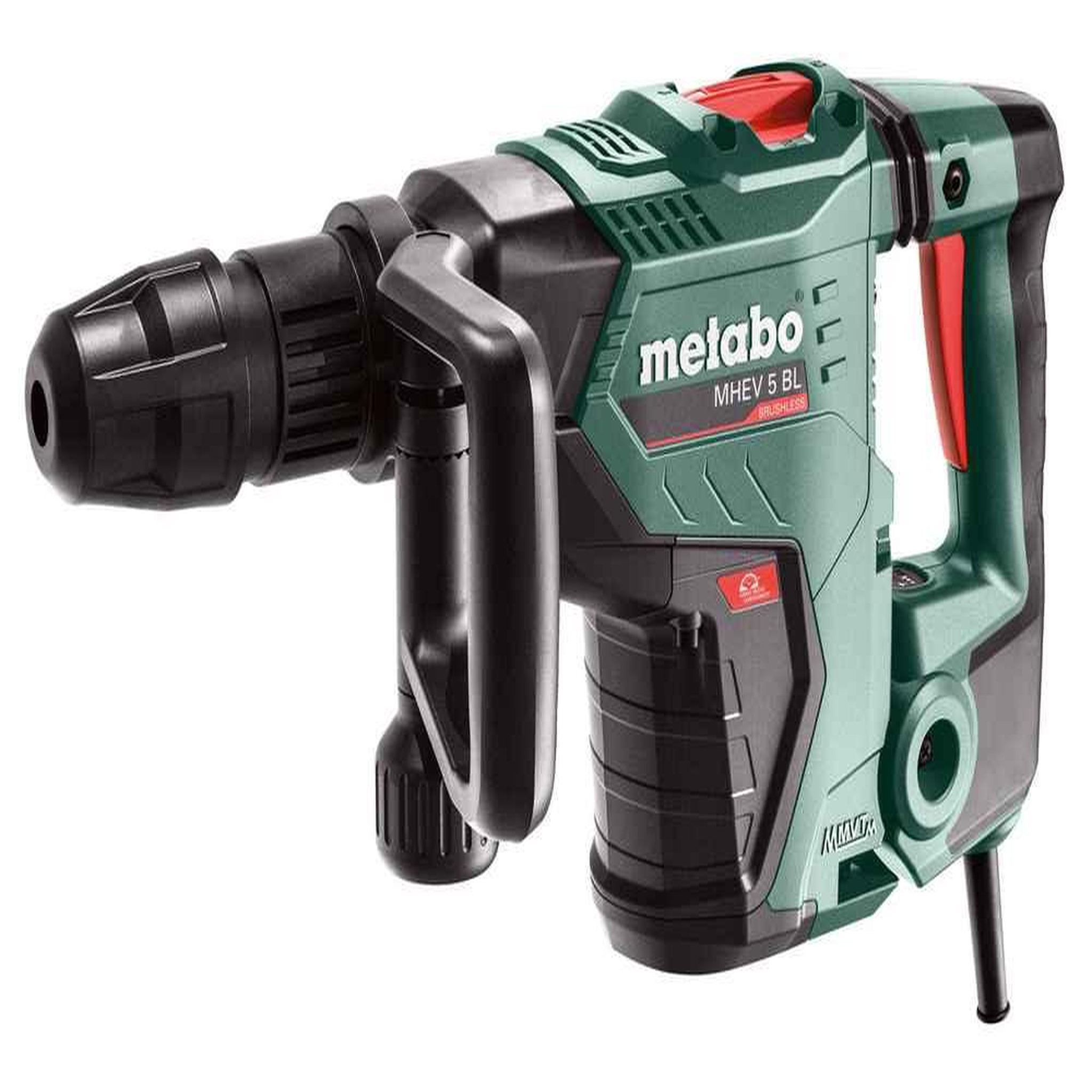 METABO SAS Marteau burineur SDS Max MHEV 5 BL - 1150W - Energie 8,7 J - jusqu'à 2900 frappe/min - Coffret