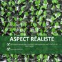 Voir la diapositive 4 : OUTSUNNY Haie artificielle feuilles de laurier - treillis extensible - brise-vue canisse végétale feuillage réaliste dim. 3L x 1H m PE anti-UV vert