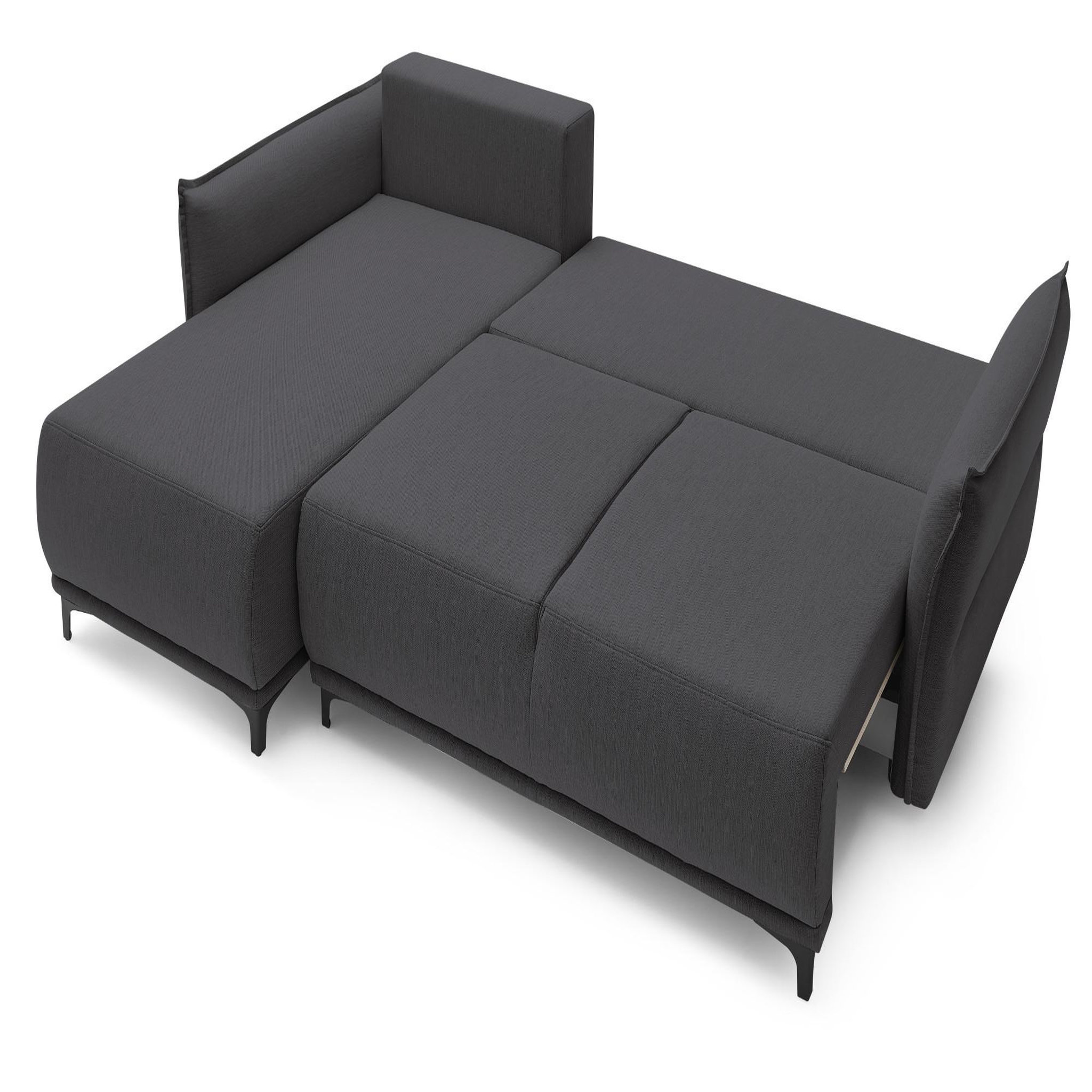 Voir la diapositive 2 : LISA DESIGN Arya - canapé d'angle réversible - convertible avec coffre - 4 places - style contemporain