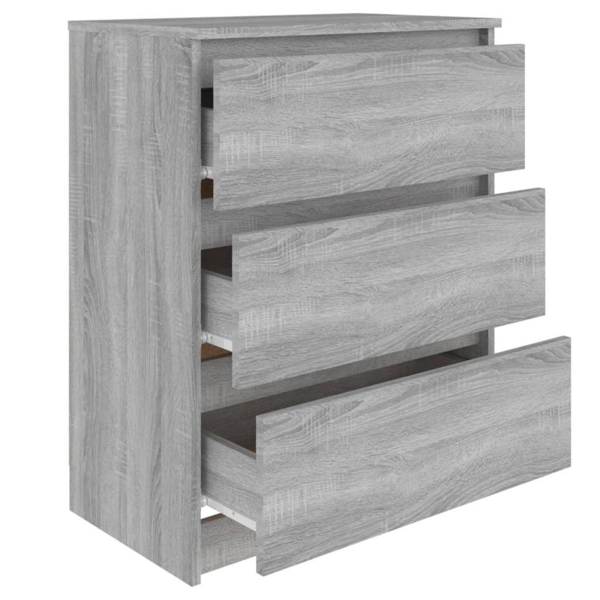 VIDAXL Buffet Sonoma gris 60x35x76 cm Bois d'ingenierie