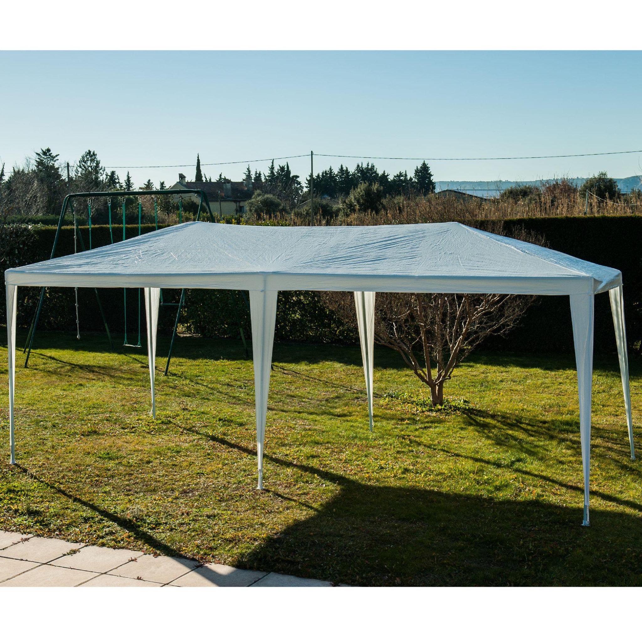 Voir la diapositive 1 : WERKAPRO Tente de réception 3 x 6 m blanche WERKA PRO
