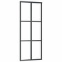 Voir la diapositive 5 : VIDAXL Porte coulissante kit de quincaillerie noir 76x205 cm verre ESG
