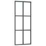 Voir la diapositive 5 : VIDAXL Porte coulissante kit de quincaillerie noir 76x205 cm verre ESG