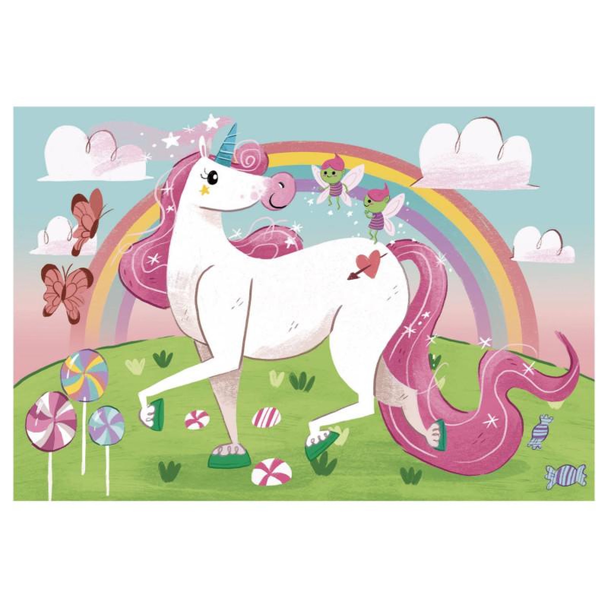 Voir la diapositive 2 : CLEMENTONI Clementoni Brilliant Puzzle Unicorn, 2x20st.