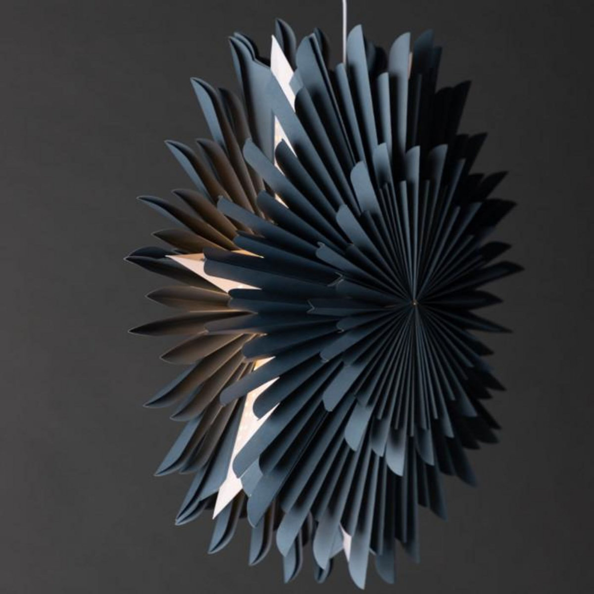 Paris Prix Lampe Suspension Design  Selen  60cm Bleu