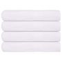 Voir la diapositive 1 : VIDAXL Serviettes de sauna 4 pcs blanc 80x200 cm 360 g m² 100% coton