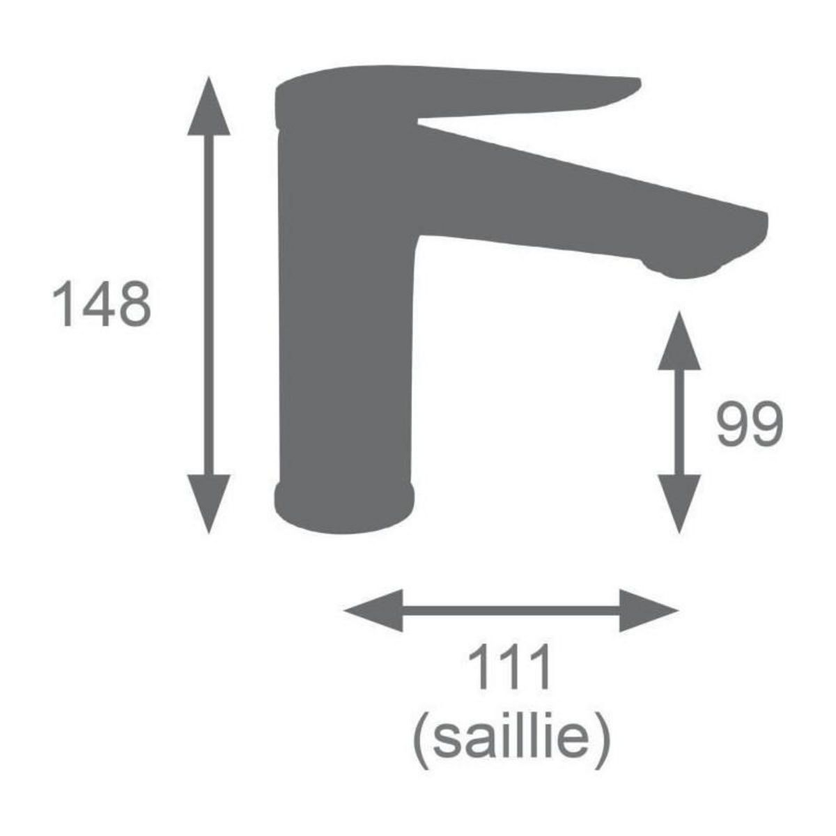 GENERIQUE Mitigeur Lavabo - EDOUARD ROUSSEAU - GLOSS - Laiton Brossé