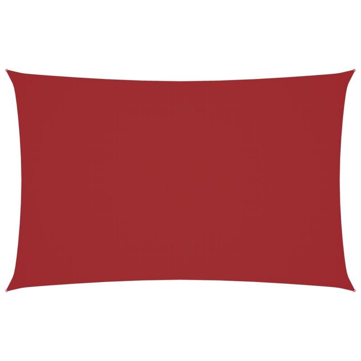 VIDAXL Voile de parasol tissu oxford rectangulaire 2x5 m rouge