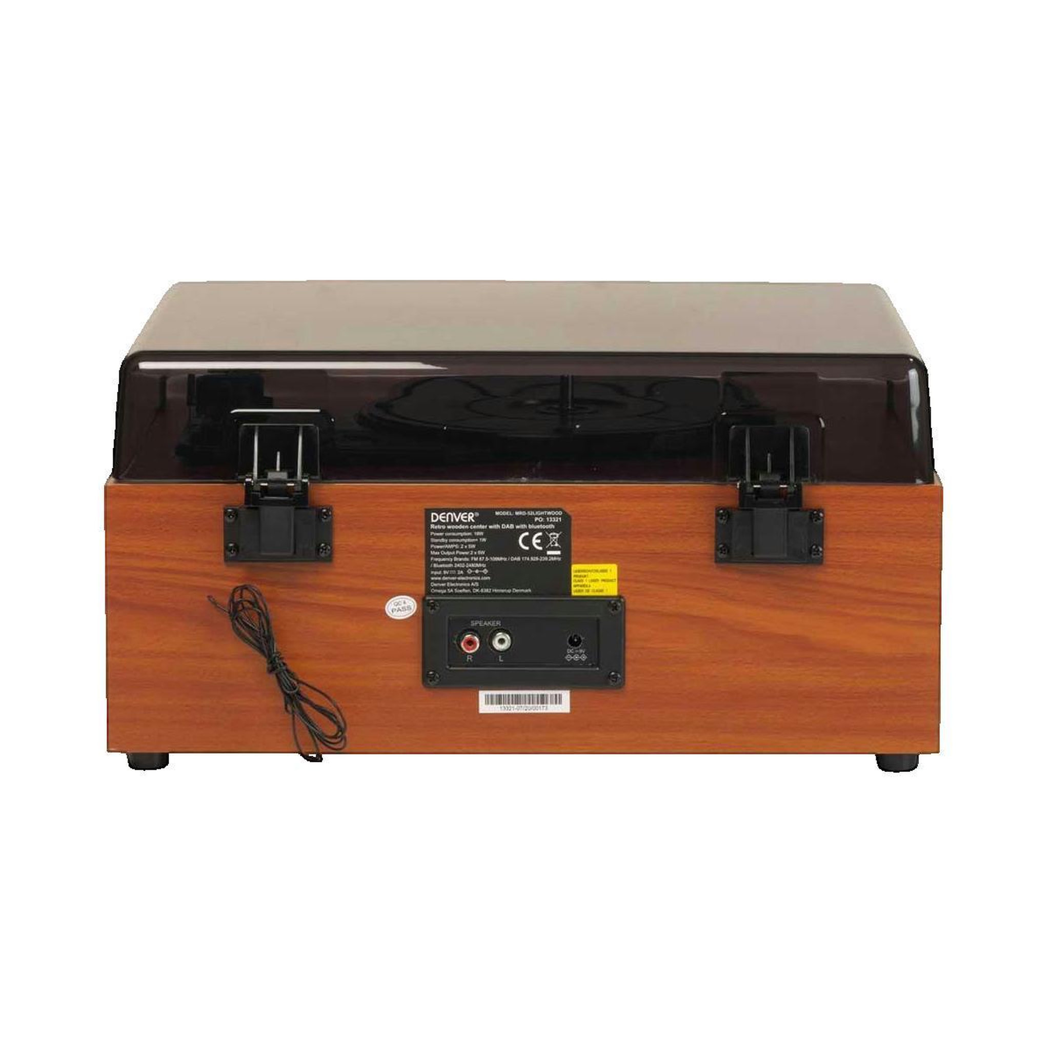 Voir la diapositive 3 : Denver Electronics Système audio Denver Electronics vintage avec platine vinyle