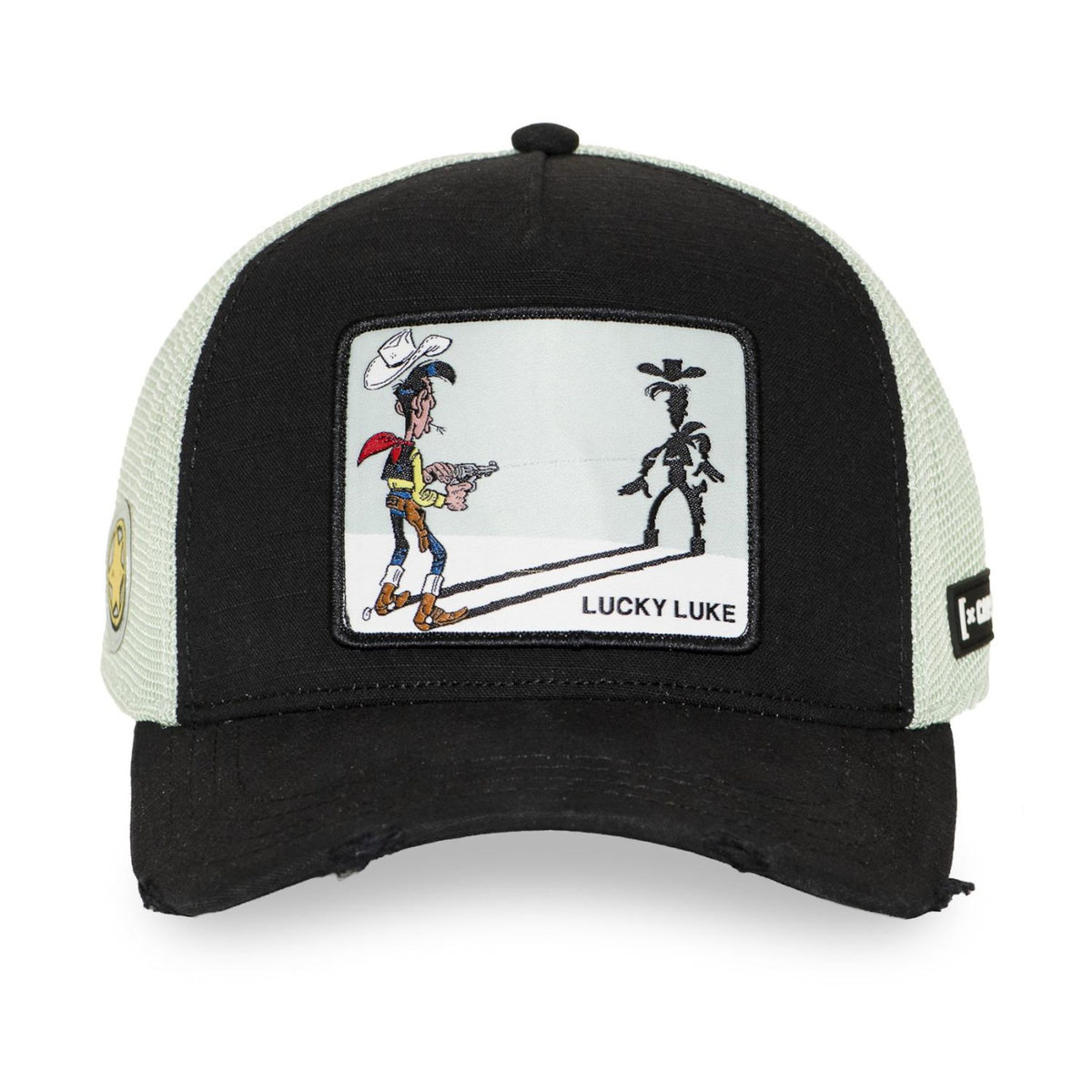 CAPSLAB Casquette premium trucker avec filet effet usé Lucky Luke  Fresh Luky