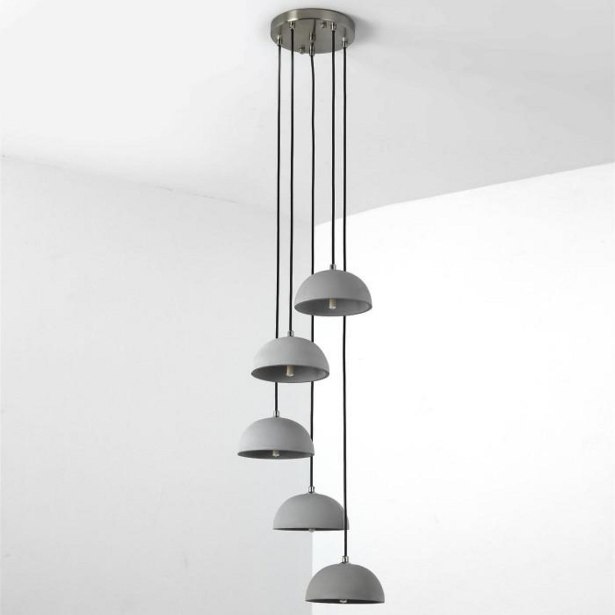 Paris Prix Suspension Design Béton  Toma  128cm Gris