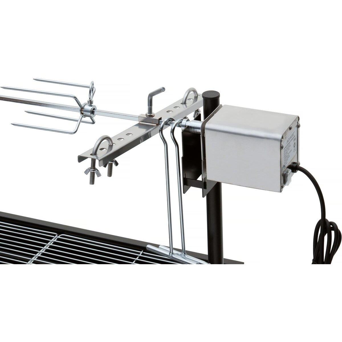 Habitat et Jardin Rôtissoire charbon avec broche électrique  Senator  - Noir