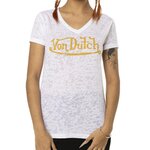 VON DUTCH T shirt  Femme Von Dutch Classic. Coloris disponibles : Blanc