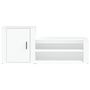 Voir la diapositive 5 : VIDAXL Armoire a chaussures Blanc 130x35x54 cm Bois d'ingenierie