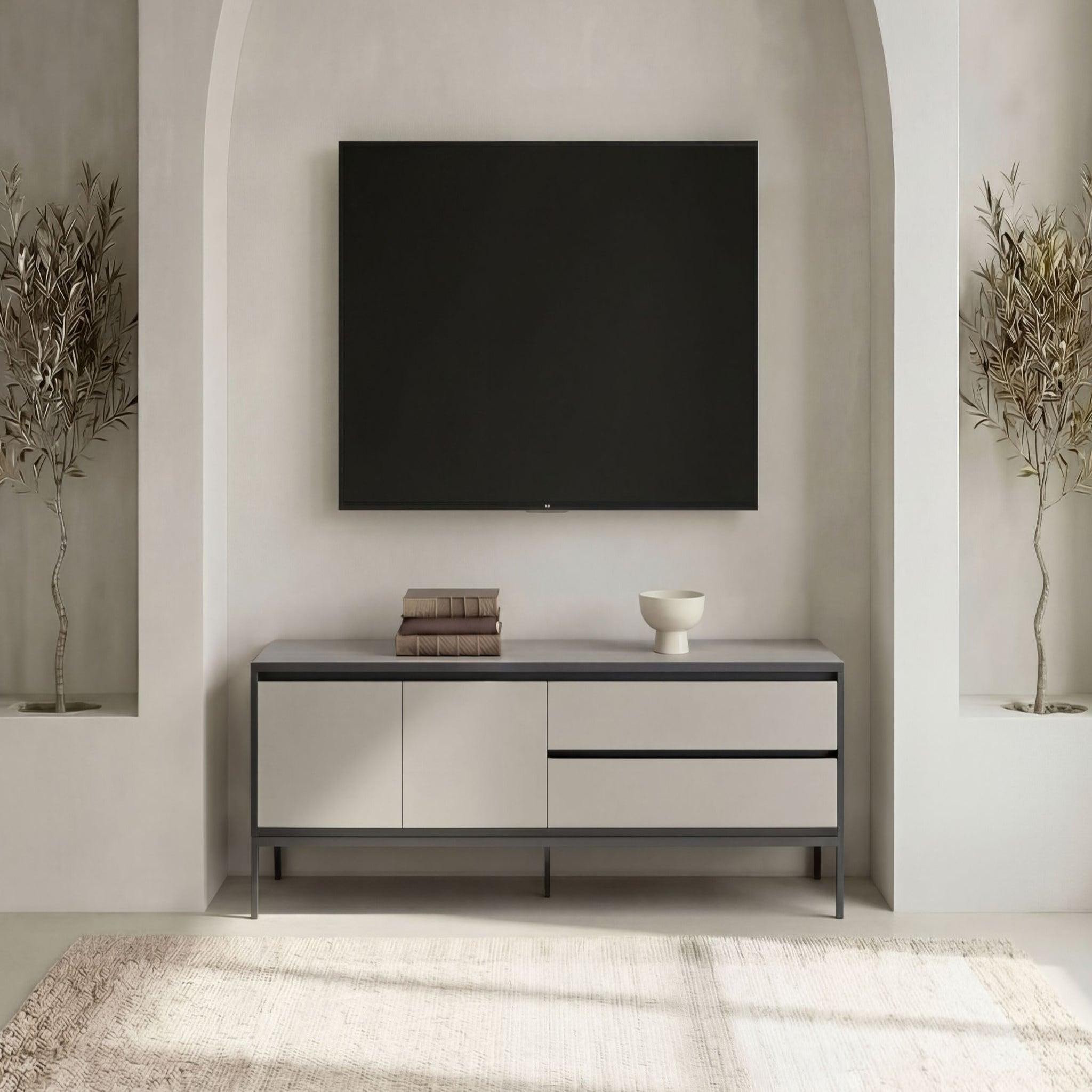 Voir la diapositive 2 : CASANOVA PARIS Vana - meuble tv 180cm en mélamine