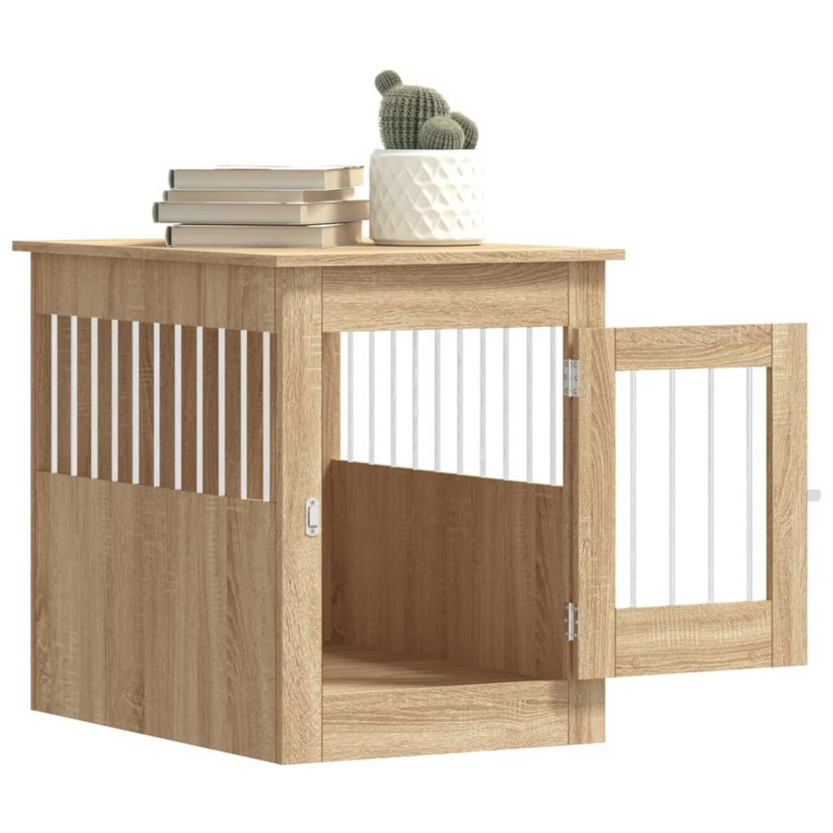 VIDAXL Meuble de cage pour chiens chene sonoma 55x80x68 cm